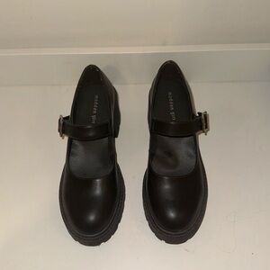 Madden Girl black Mary Jane’s with platform heel, size 10